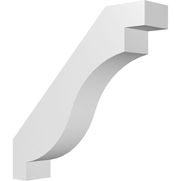 Ekena Millwork 3-in. W x 14-in. D x 14-in. H Copenhagen Architectural Grade PVC Knee Brace BRCP03X14X14CHG - main